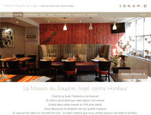 Tablet Screenshot of hoteldudauphin.com